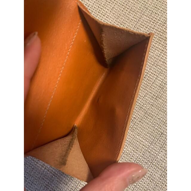 IL BISONTE(イルビゾンテ)のイルビゾンテ　２つ折り財布　オレンジ レディースのファッション小物(財布)の商品写真