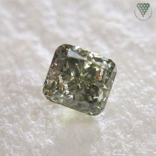 0.230 ct F.DK.GRAY GREEN 天然 グレー グリーン ダイヤ(リング(指輪))