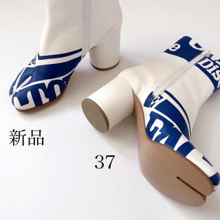 マルタンマルジェラ(Maison Martin Margiela)の新品/37 メゾン マルジェラ tabi 英字プリント 足袋ブーツ タビ(ブーツ)