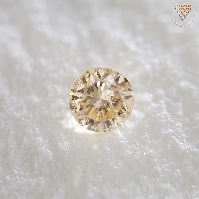 0.070 ct F. L. Or. - Yellow I1 天然 ダイヤモンド レディースのアクセサリー(リング(指輪))の商品写真