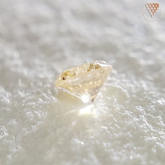 0.070 ct F. L. Or. - Yellow I1 天然 ダイヤモンド レディースのアクセサリー(リング(指輪))の商品写真