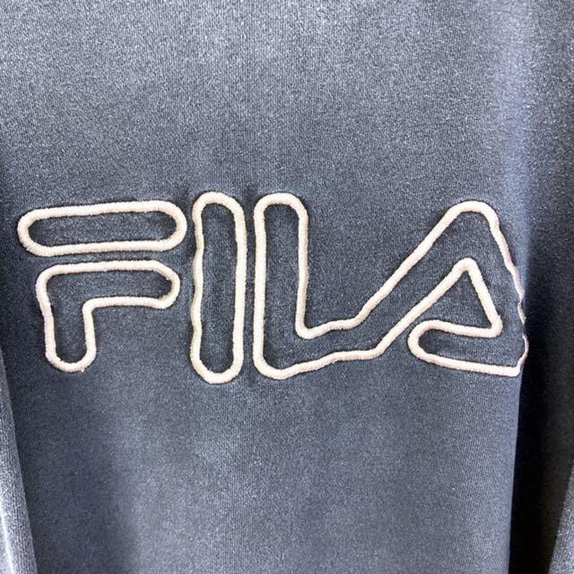 FILA(フィラ)の希少 90s フィラ スウェット ビッグ刺繍 ビッグシルエット 美品 メンズのトップス(スウェット)の商品写真