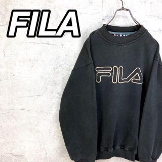 フィラ(FILA)の希少 90s フィラ スウェット ビッグ刺繍 ビッグシルエット 美品(スウェット)