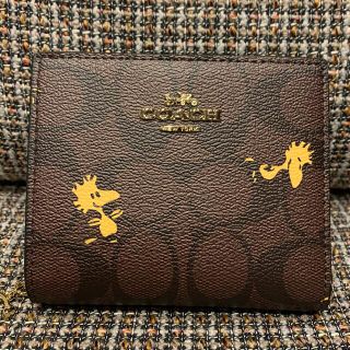 コーチ(COACH)の最終お値下げ　コーチ　二つ折り財布　ウッドストックコラボ(財布)