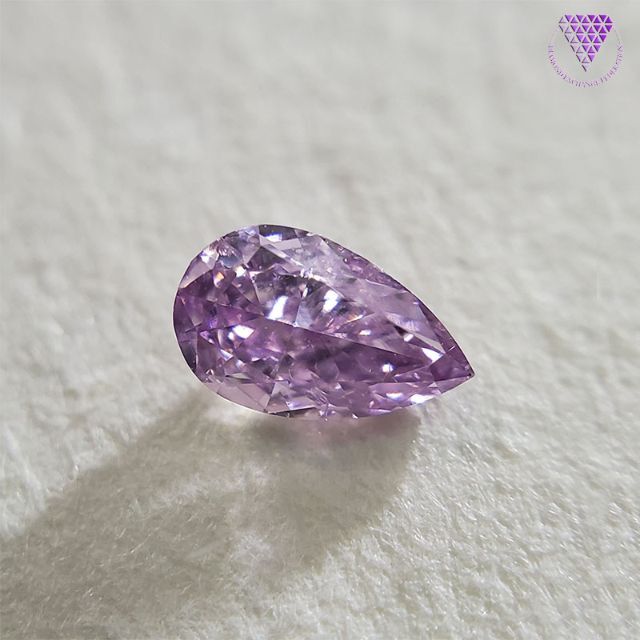0.133ct F.Int.P-sh.Purple 天然 パープル ダイヤ レディースのアクセサリー(リング(指輪))の商品写真