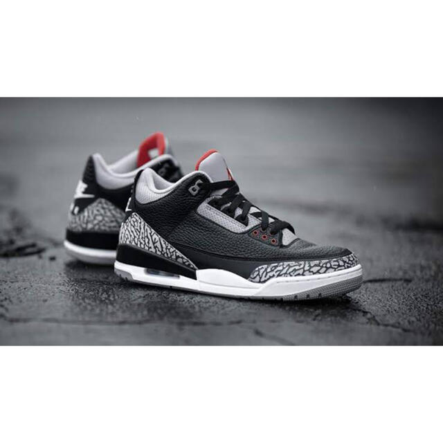 最前線の NIKE - NIKE AIR JORDAN 3 RETRO OG BLACK CEMENT スニーカー