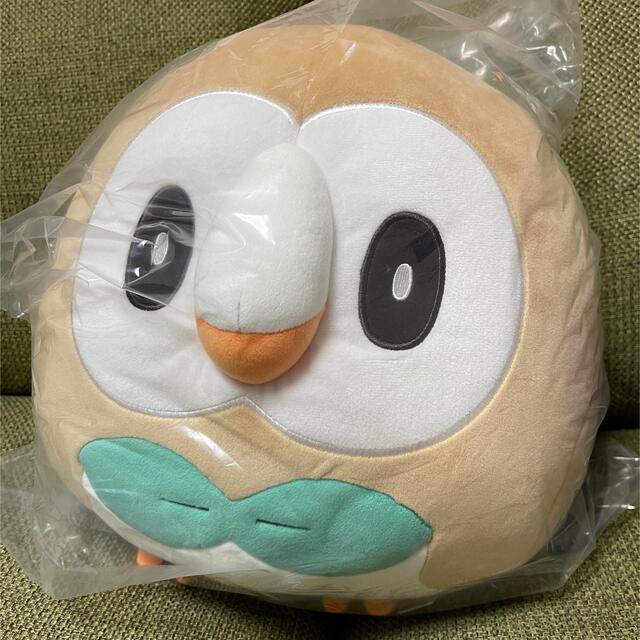 新品未使用 ポケモンセンター もっちりまんまるクッション モクロー ぬいぐるみ