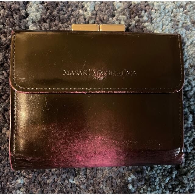 MASAKI MATSUSHIMA(マサキマツシマ)のMASAKI MATSUSHIMA マサキマツシマ 財布 レザー紫×黒 メンズのファッション小物(折り財布)の商品写真