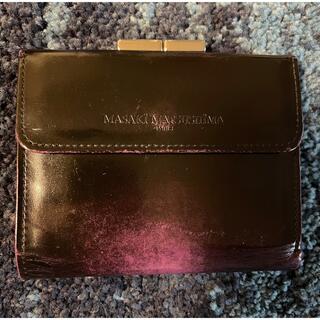 マサキマツシマ(MASAKI MATSUSHIMA)のMASAKI MATSUSHIMA マサキマツシマ 財布 レザー紫×黒(折り財布)