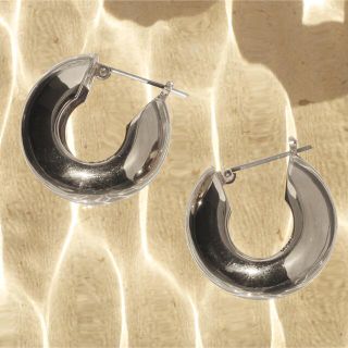 イーエム(e.m.)の【D.U.E】macaroni hoop pierce(ピアス)