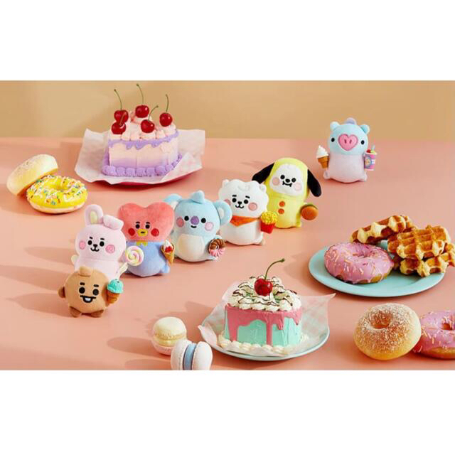 BT21 バースデーケーキ ぬいぐるみ おもちゃ キャラクターグッズ