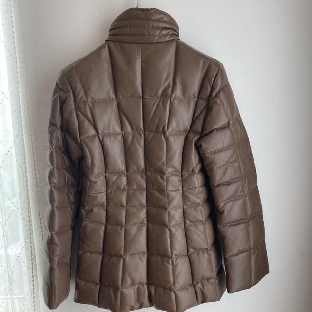 【良品】MONCLER モンクレール ダウンコート ジャケット 茶色タグ レザー 1