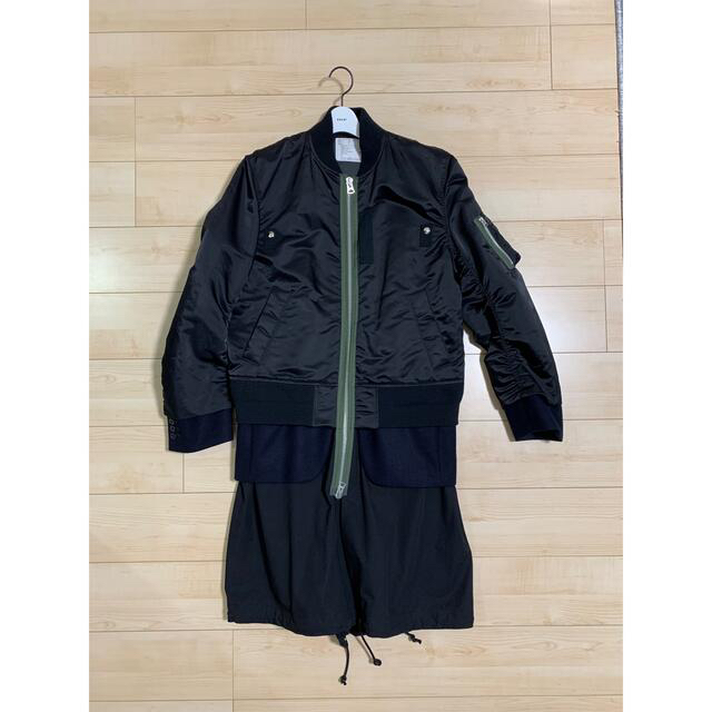 sacai(サカイ)のsacai ドッキングモッズコート size2 メンズのジャケット/アウター(モッズコート)の商品写真