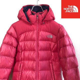 ザノースフェイス(THE NORTH FACE)のザ ノースフェイス　ダウンジャケット レッド ヌプシ 700フィル L(ダウンジャケット)