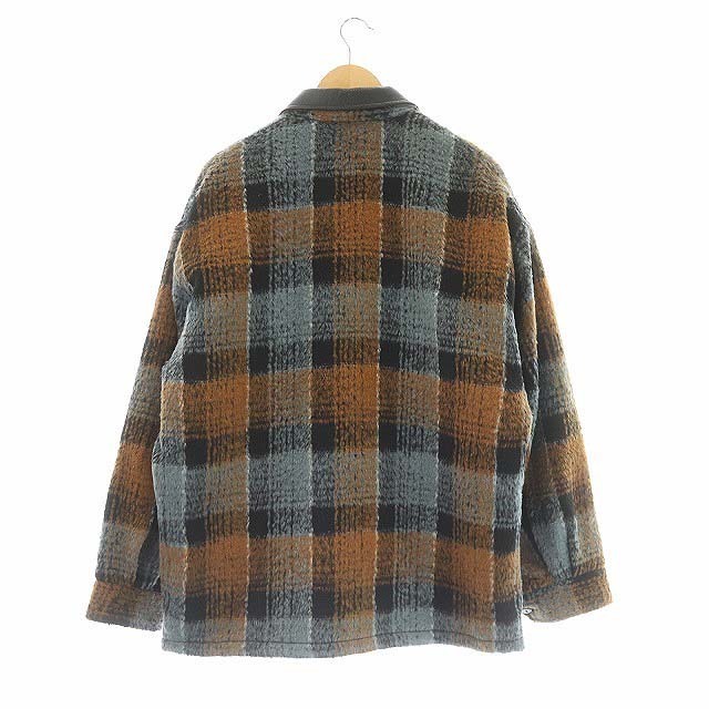 PENDLETON(ペンドルトン)のペンドルトン PENDLETON ステンカラージャケット アウター XL 茶 黒 メンズのジャケット/アウター(ブルゾン)の商品写真