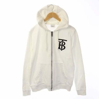 バーバリー(BURBERRY)のバーバリー BURBERRY パーカー ジャケット ロゴ コットン XS 白(パーカー)