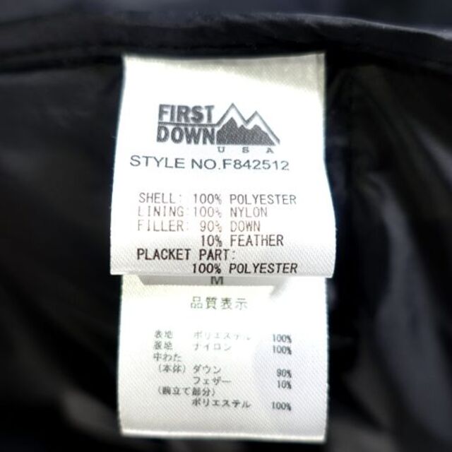 FIRST DOWN DOWN HOODIE JACKET ファースト ダウン