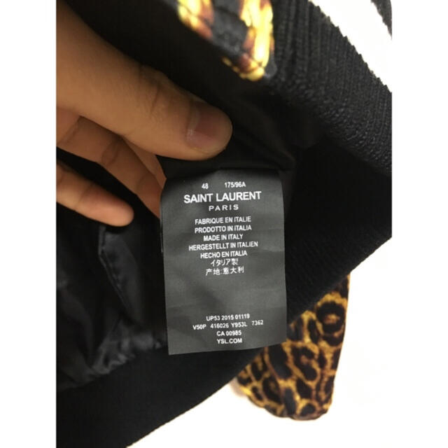 SAINT LAURENT - saint laurent paris レオパードジャケットの SAINT LAURENT - saint laurent paris レオパードジャケットの