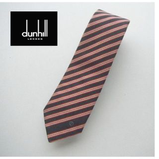 ダンヒル(Dunhill)の●DUNHILLネクタイItalyストライプ柄 美品[#019](ネクタイ)