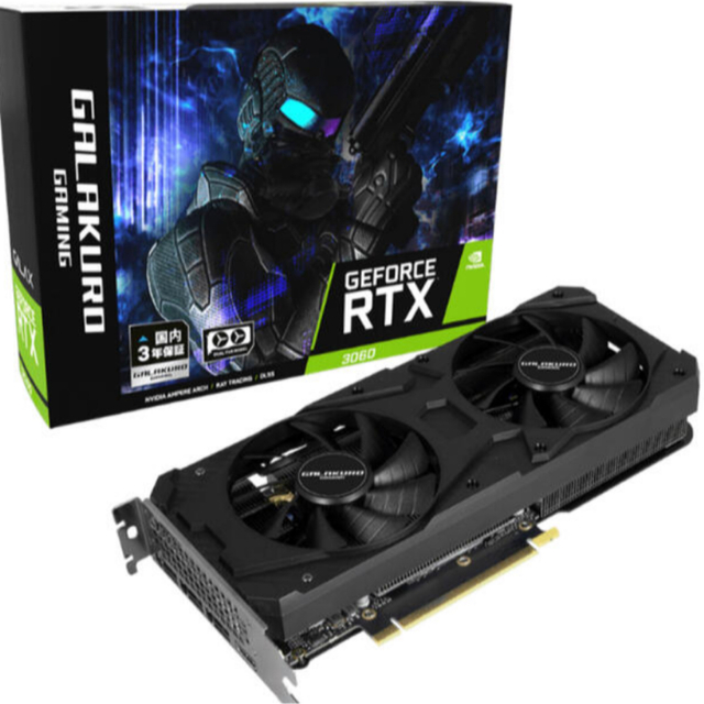 入荷中 GG-RTX3060-E12GB/OC/DF RTX3060 玄人志向 PC周辺機器 ...