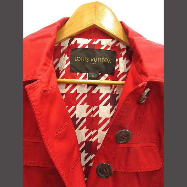 ルイヴィトン LOUIS VUITTON コットン ジャケット 36 赤