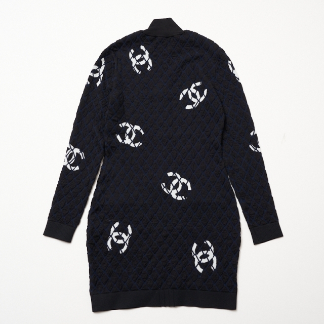 CHANEL(シャネル)のシャネル CHANEL ジップニットワンピース ワンピース レディース【中古】 レディースのワンピース(その他)の商品写真