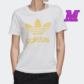 アディダス(adidas)のアディダス adidas レディースオリジナルス トレフォイル Tシャツ 白 M(Tシャツ(半袖/袖なし))