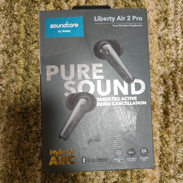 完全ワイヤレスイヤホン LIBERTY AIR 2 PRO BLACK