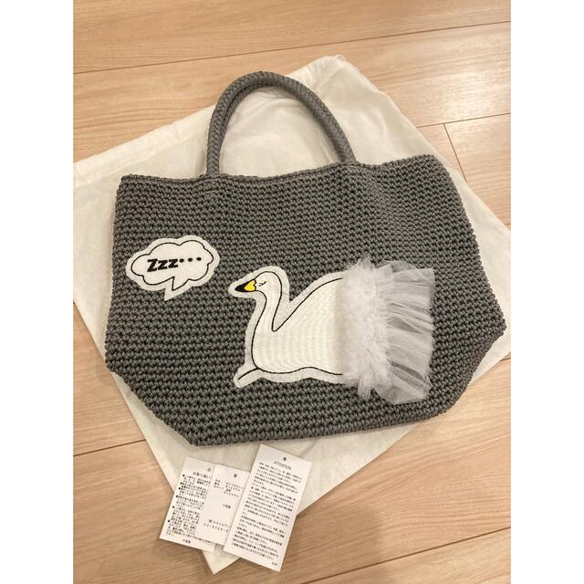 約17cm素材本体【LUDLOW/ラドロー】新品★Cord bag M (Swan/スワン)