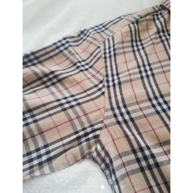 美品】バーバリー ノバチェック 長袖 ベージュ系 チェックシャツ ロゴ
