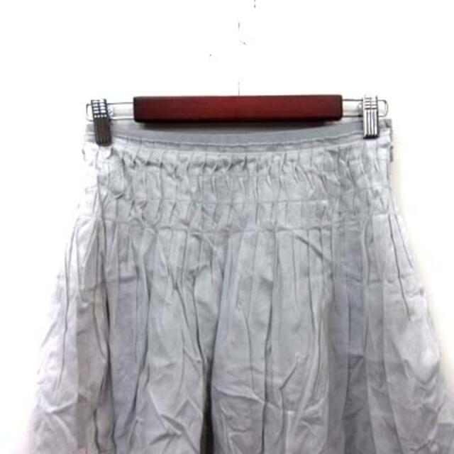 other(アザー)のT.K LINO フレアスカート ギャザー ミモレ ロング リネン 9 グレー レディースのスカート(ロングスカート)の商品写真