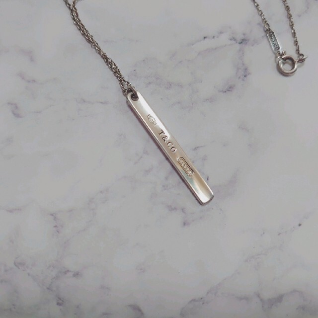 Tiffany & Co.(ティファニー)のTIFFANY&Co.　希少 　廃盤　レア 1837 ナロー　バー ネックレス レディースのアクセサリー(ネックレス)の商品写真