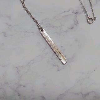 ティファニー(Tiffany & Co.)のTIFFANY&Co.　希少 　廃盤　レア 1837 ナロー　バー ネックレス(ネックレス)