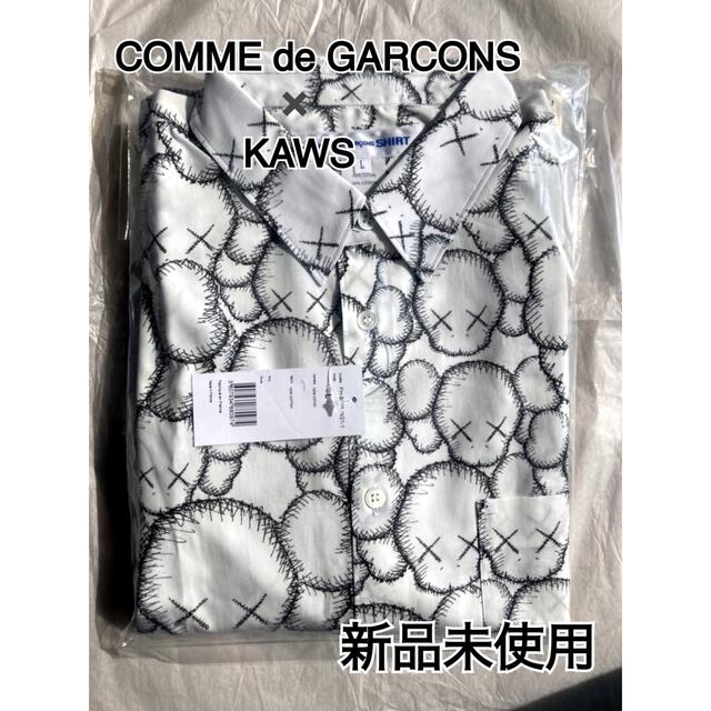 最終価格【COMME de GARCONS × KAWS】総柄シャツSIZE:L