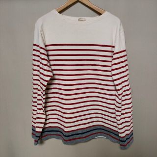 ユナイテッドアローズグリーンレーベルリラクシング(UNITED ARROWS green label relaxing)のグリーンレーベルリラクシング　ボーダー長袖tシャツ　L(Tシャツ/カットソー(七分/長袖))