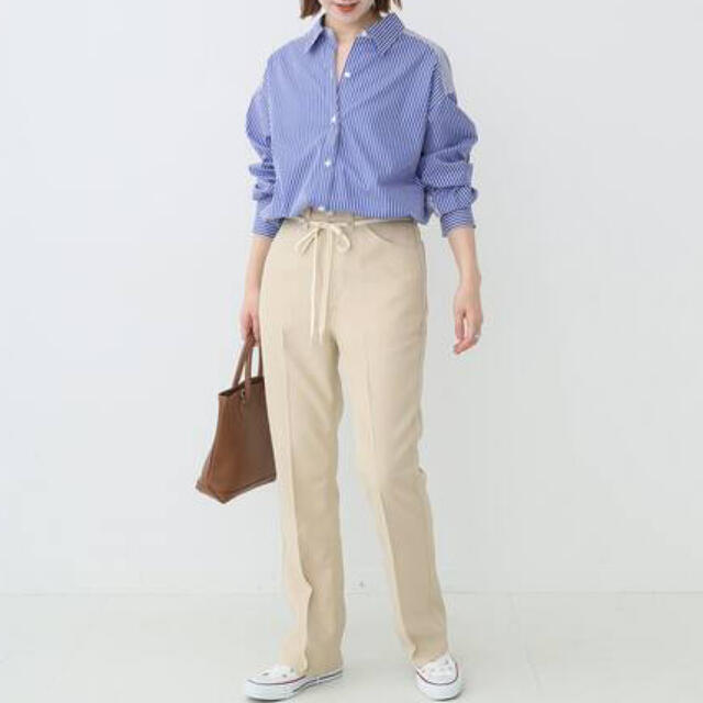 Spick & Span(スピックアンドスパン)のSpick&Span コンビネーションストライプチュニックシャツ レディースのトップス(シャツ/ブラウス(長袖/七分))の商品写真