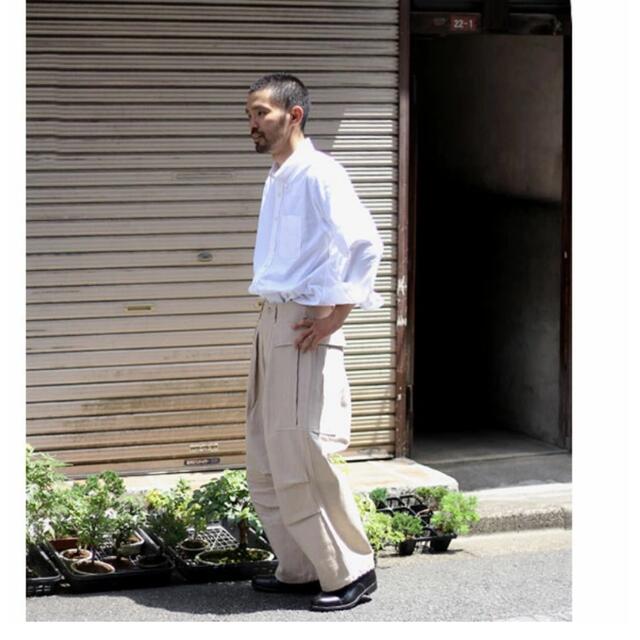 1LDK SELECT(ワンエルディーケーセレクト)のHERILL ヘリル 15oz DENIM CARGOPANTS NATURAL メンズのパンツ(ワークパンツ/カーゴパンツ)の商品写真