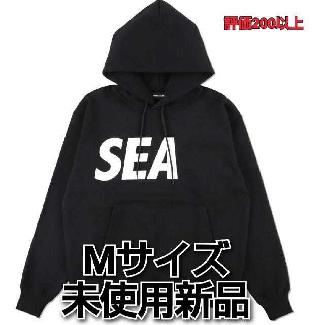 WIND AND SEA / SEA HOODIE BLACK-WHITE