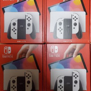 Nintendo Switch 有機EL ホワイト 4台の通販 by 秋's shop｜ラクマ