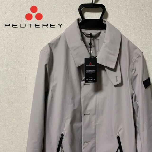 【新品タグ付】PEUTEREY ピューテリー レインコート ホワイト ステンカラーコート