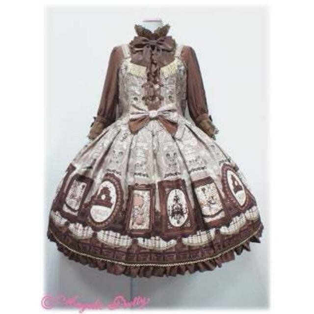 Angelic Pretty(アンジェリックプリティー)の★Angelic Pretty Musee du Chocolat OP★ドレス レディースのワンピース(ひざ丈ワンピース)の商品写真