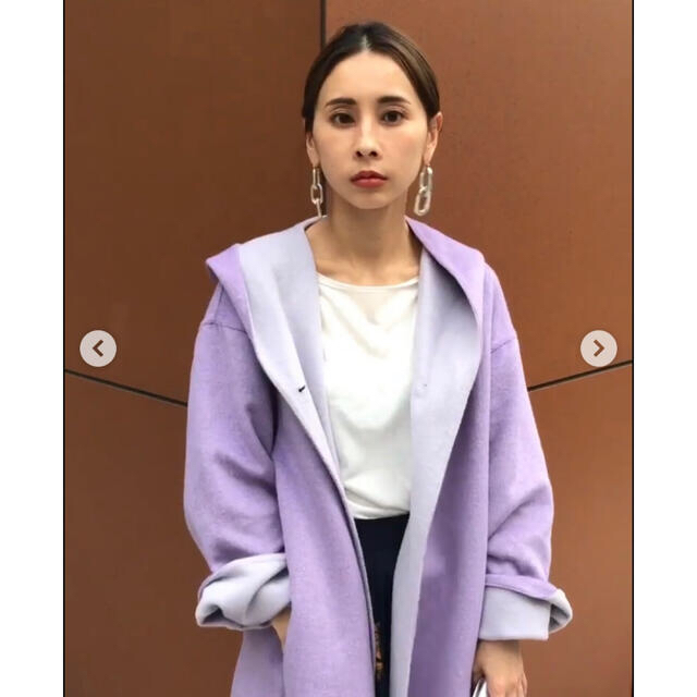 新品♡ AMERI　完売品　シャギーコート　インスタ掲載　グレー　M