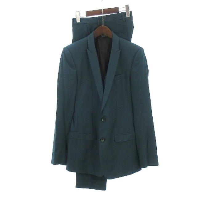 DOLCE&GABBANA(ドルチェアンドガッバーナ)のドルチェ&ガッバーナ ドルガバ スーツ 3点 ジャケット ジレ パンツ 緑 44 メンズのスーツ(スーツジャケット)の商品写真