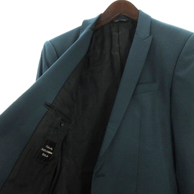 DOLCE&GABBANA(ドルチェアンドガッバーナ)のドルチェ&ガッバーナ ドルガバ スーツ 3点 ジャケット ジレ パンツ 緑 44 メンズのスーツ(スーツジャケット)の商品写真