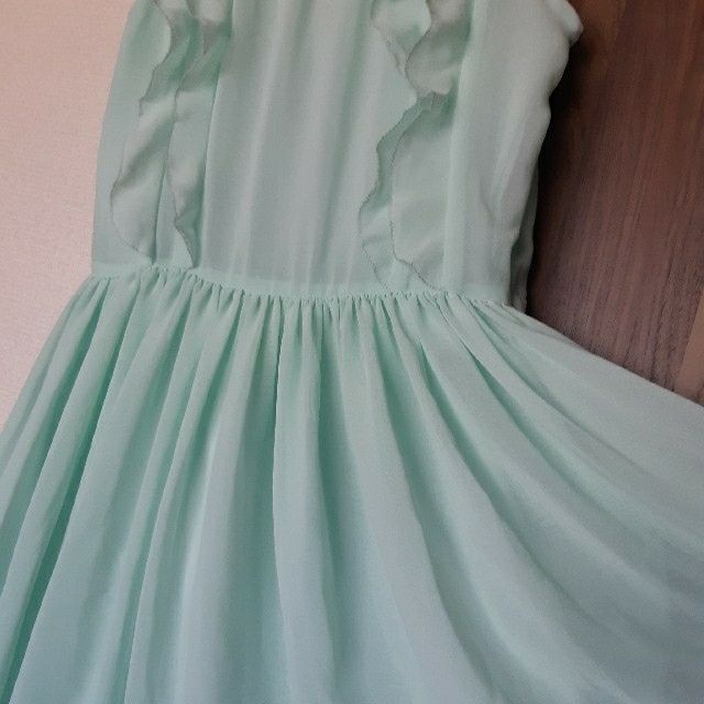 GAP(ギャップ)のGAP　パーティードレス　結婚式　ミントグリーン　水色 レディースのフォーマル/ドレス(ミニドレス)の商品写真