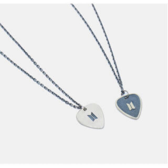 SUGA ユンギ GUITAR PICK NECKLACE  silver