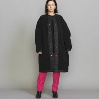 ビューティアンドユースユナイテッドアローズ(BEAUTY&YOUTH UNITED ARROWS)のBY フリース*ナイロン リバーシブルノーカラーコート(ブルゾン)