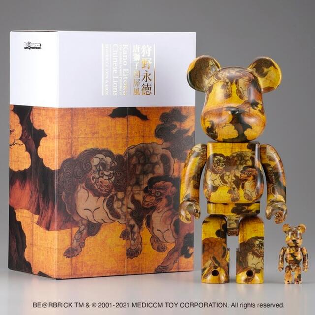 27000円 400% 100% BE@RBRICK & 狩野永徳「唐獅子図屏風」 reduktor