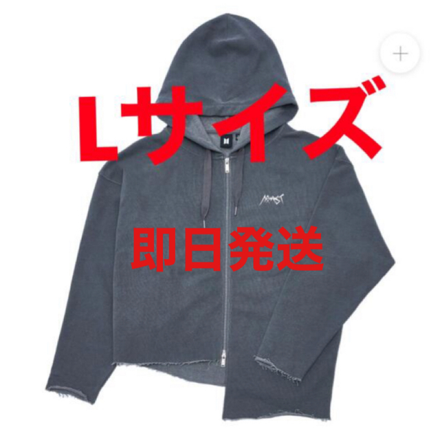 [JUNG KOOK] ARMYST ZIP-UP HOODY BLACK L レディースのトップス(パーカー)の商品写真