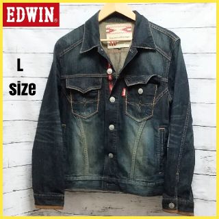 エドウィン(EDWIN)の【美品】EDWIN エドウィン デニムジャケット ヴィンテージ加工 gジャン(Gジャン/デニムジャケット)